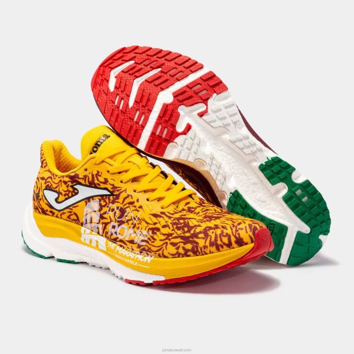 Joma 82P4R141 كستنائي أصفر حذاء جري سوبر كروس 23 روما ماراثون