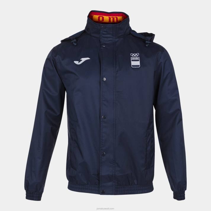 Joma 82P4R1426 الأزرق الداكن Rainjacket الترفيه اللجنة الأولمبية الإسبانية