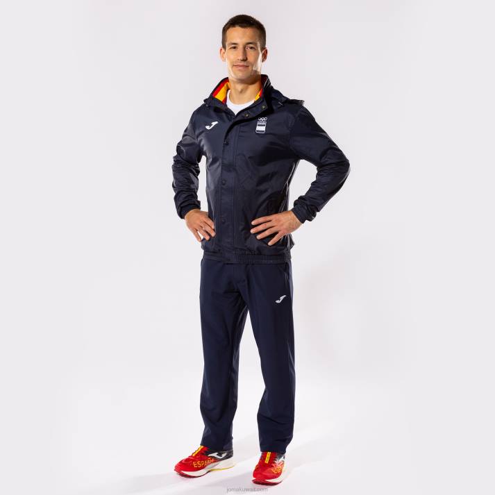 Joma 82P4R1426 الأزرق الداكن Rainjacket الترفيه اللجنة الأولمبية الإسبانية
