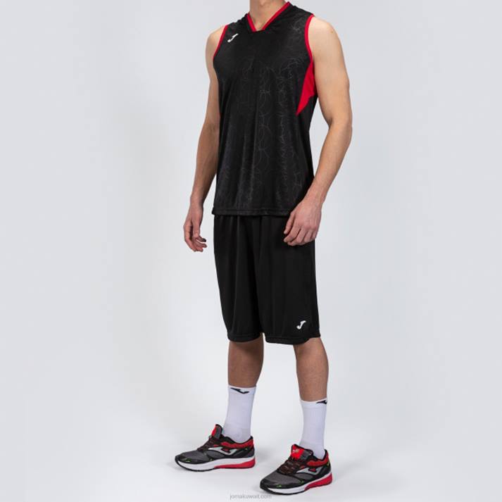 Joma 82P4R1430 أسود أحمر وضع الحرم الجامعي رجال