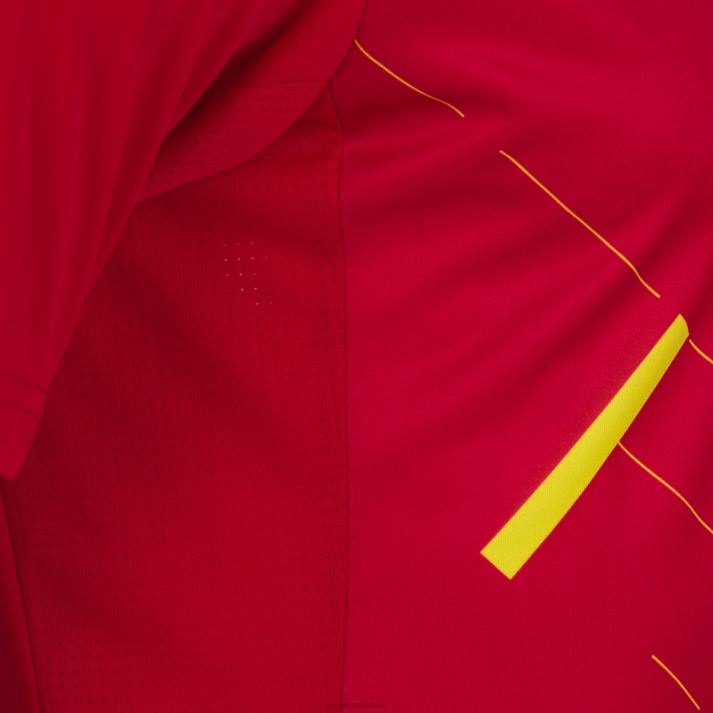 Joma 82P4R1432 احمر اصفر قميص بأكمام قصيرة النمر الثالث رجال