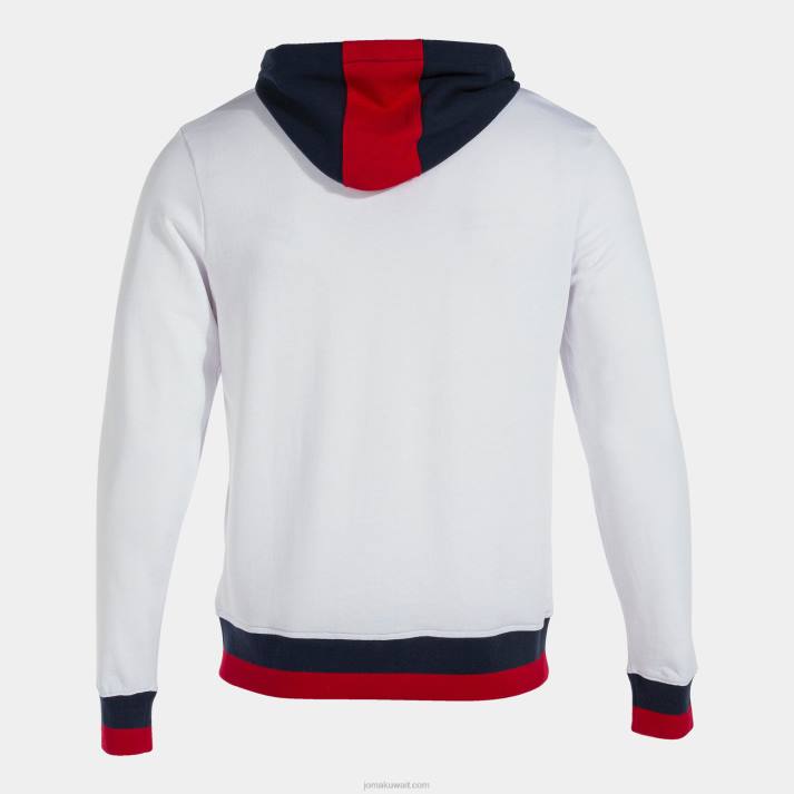 Joma 82P4R1435 أبيض كحلي سترة مقنعين مريحة الثاني رجال