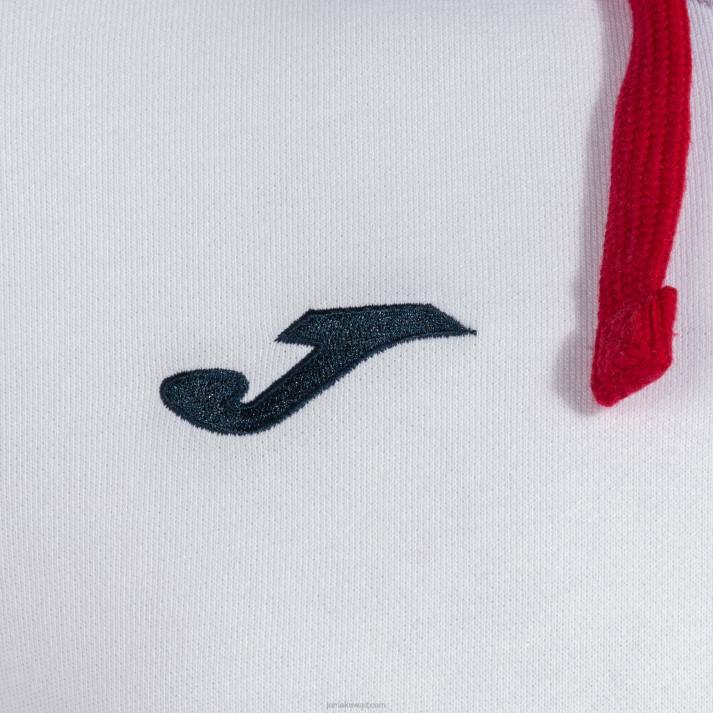 Joma 82P4R1435 أبيض كحلي سترة مقنعين مريحة الثاني رجال