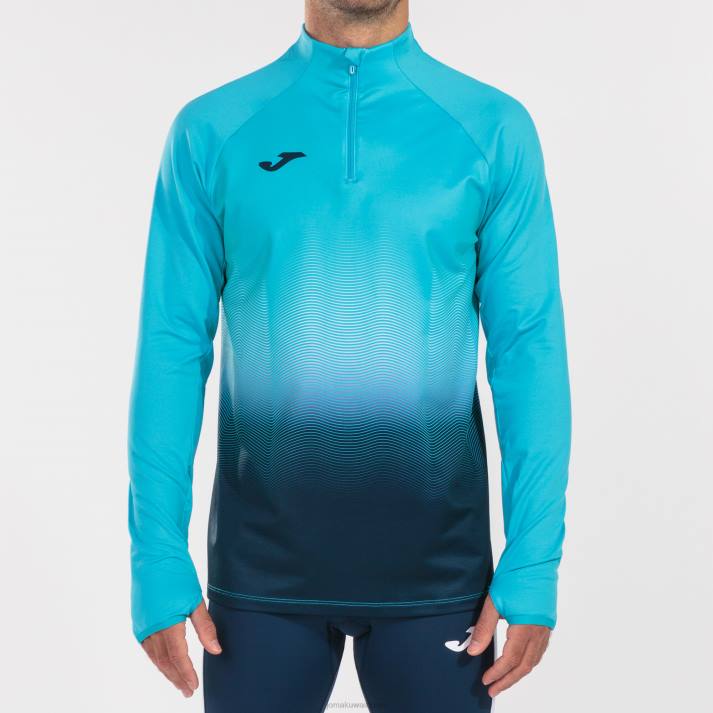 Joma 82P4R1449 الفلورسنت الفيروز الأزرق الداكن قميص من النوع الثقيل النخبة السابع رجال