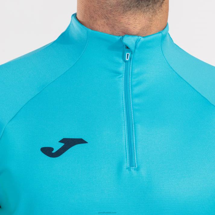 Joma 82P4R1449 الفلورسنت الفيروز الأزرق الداكن قميص من النوع الثقيل النخبة السابع رجال