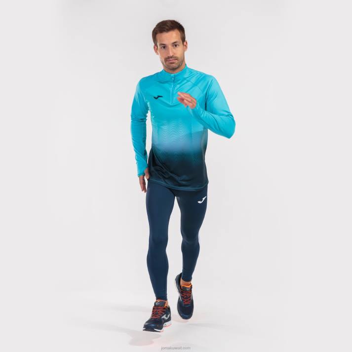 Joma 82P4R1449 الفلورسنت الفيروز الأزرق الداكن قميص من النوع الثقيل النخبة السابع رجال