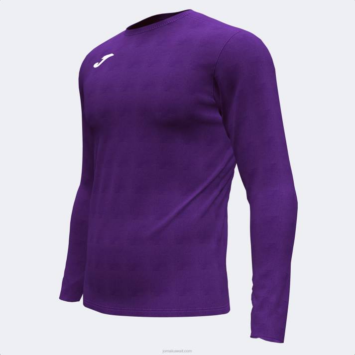 Joma 82P4R1451 أرجواني قميص بأكمام طويلة من أكاديمية براما