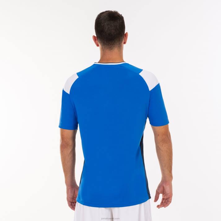 Joma 82P4R1467 الأزرق الملكي الأبيض والأزرق الداكن قميص قصير الأكمام طاقم ثالثا رجال