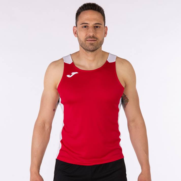 Joma 82P4R1481 احمر ابيض أعلى سجل للدبابات الثاني رجال