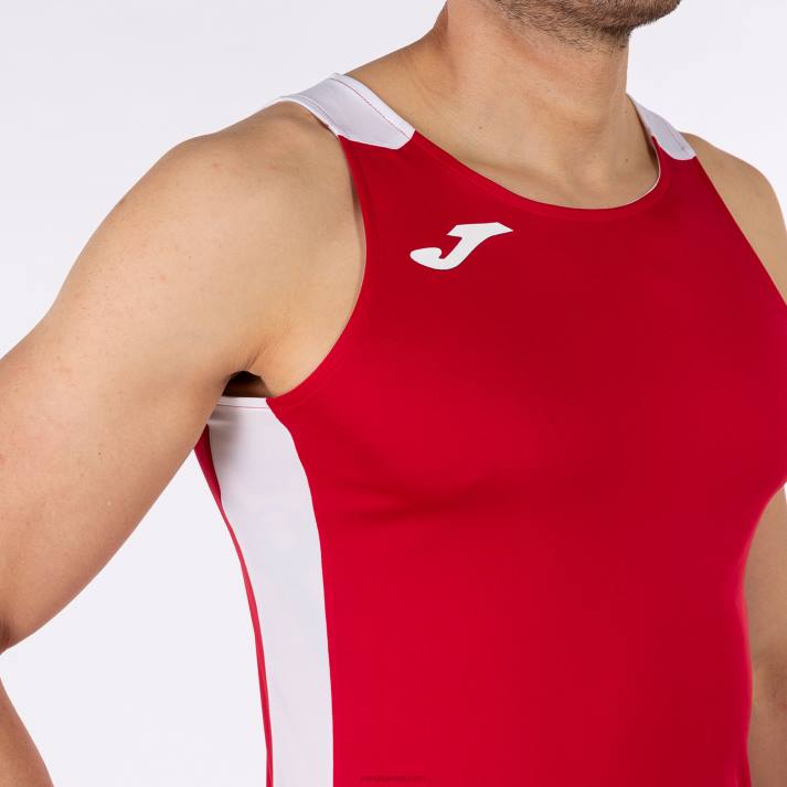 Joma 82P4R1481 احمر ابيض أعلى سجل للدبابات الثاني رجال