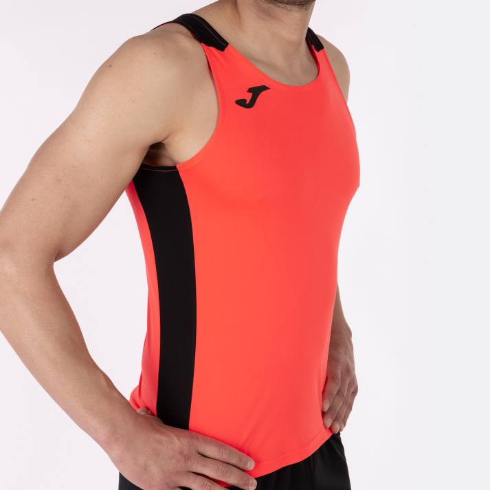 Joma 82P4R1484 نيون المرجان الأسود أعلى سجل للدبابات الثاني رجال