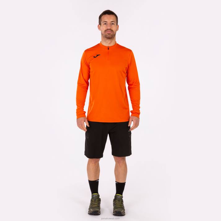 Joma 82P4R1499 البرتقالي مستكشف قميص طويل الأكمام رجال