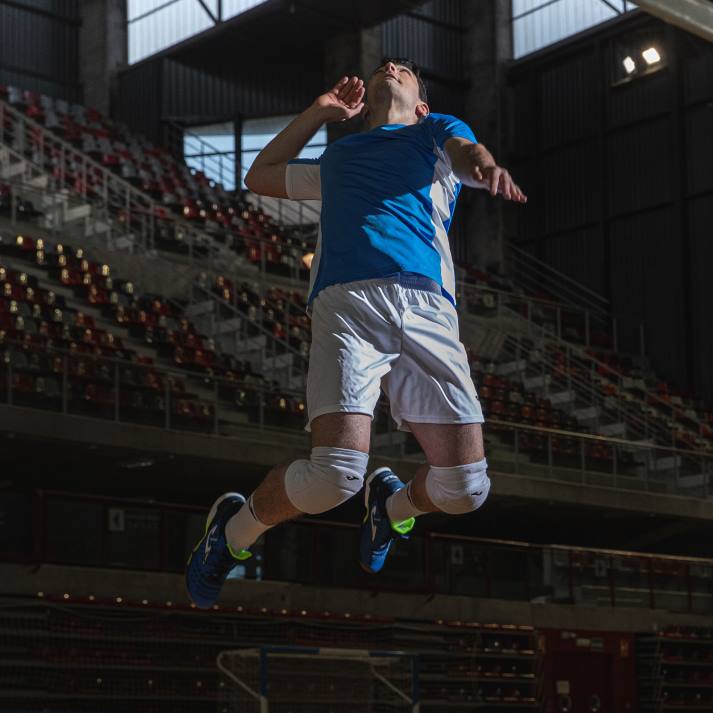 Joma 82P4R149 أزرق ملكي أبيض قميص بأكمام قصيرة superliga رجال