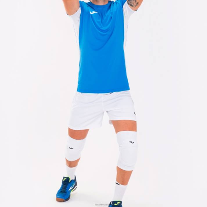 Joma 82P4R149 أزرق ملكي أبيض قميص بأكمام قصيرة superliga رجال