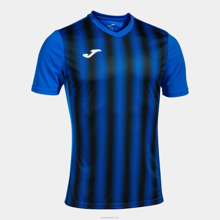 Joma 82P4R1505 الأزرق الملكي الأسود قميص قصير الأكمام inter ii رجال