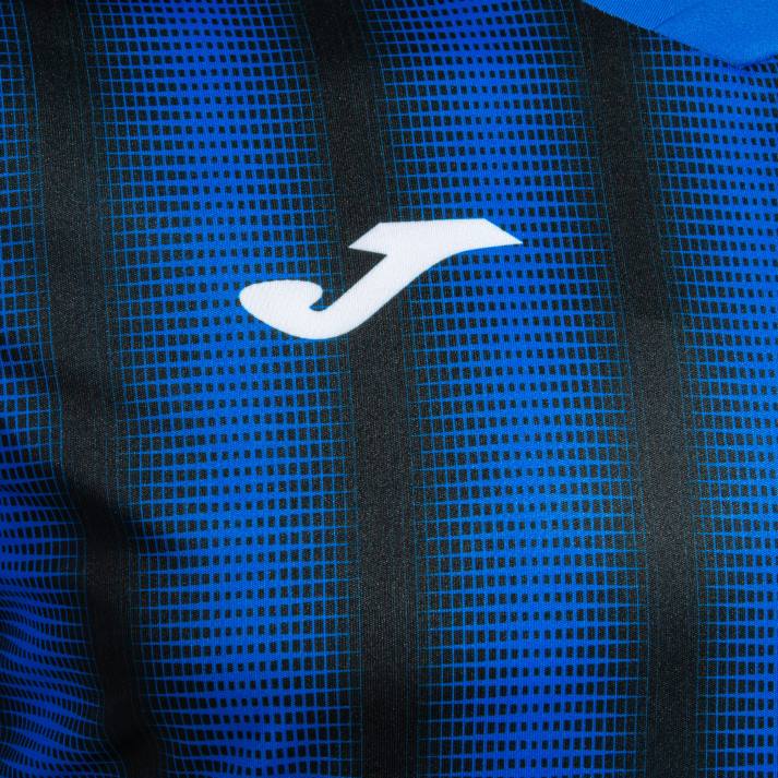 Joma 82P4R1505 الأزرق الملكي الأسود قميص قصير الأكمام inter ii رجال