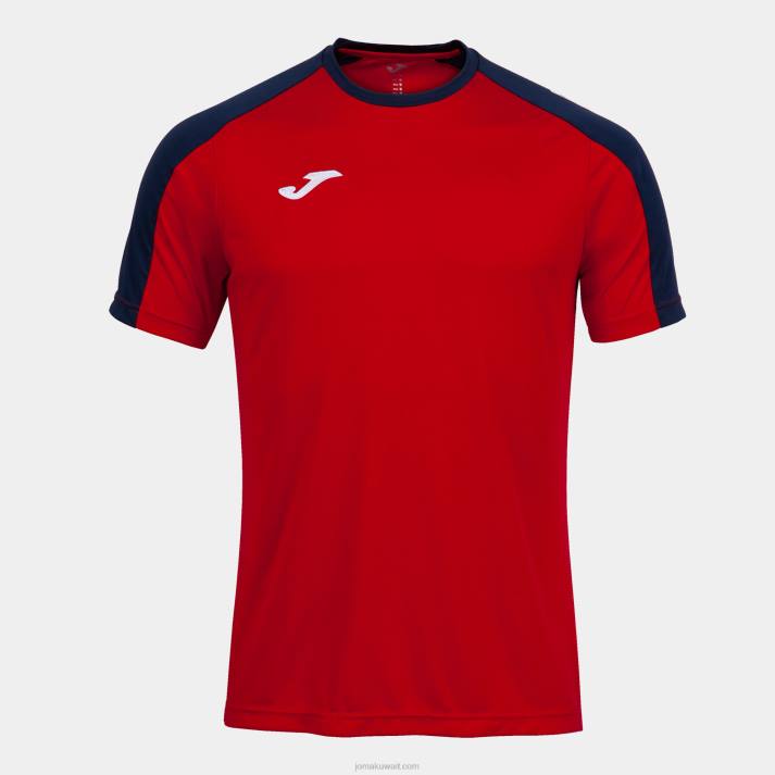 Joma 82P4R1508 أحمر أزرق كحلي قميص البطولة البيئية قصيرة الأكمام رجال