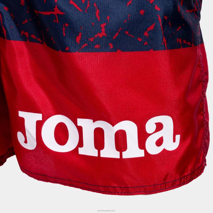 Joma 82P4R1509 الأزرق الداكن الأحمر مكاييل جذوع السباحة رجال