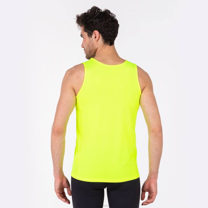 Joma 82P4R1519 نيون أصفر أسود بلا أكمام تي شيرت أوليمبيا رجال
