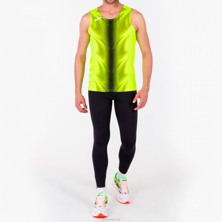 Joma 82P4R1519 نيون أصفر أسود بلا أكمام تي شيرت أوليمبيا رجال