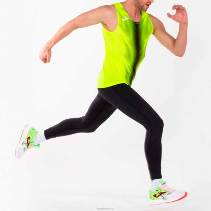 Joma 82P4R1519 نيون أصفر أسود بلا أكمام تي شيرت أوليمبيا رجال