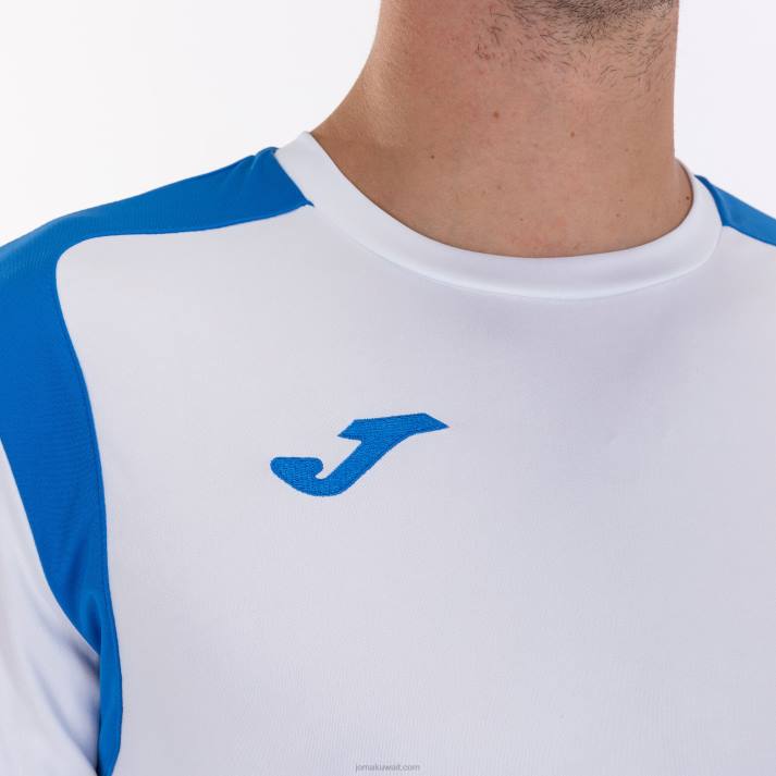 Joma 82P4R1522 أبيض أزرق ملكي بطولة القميص بأكمام طويلة v رجال