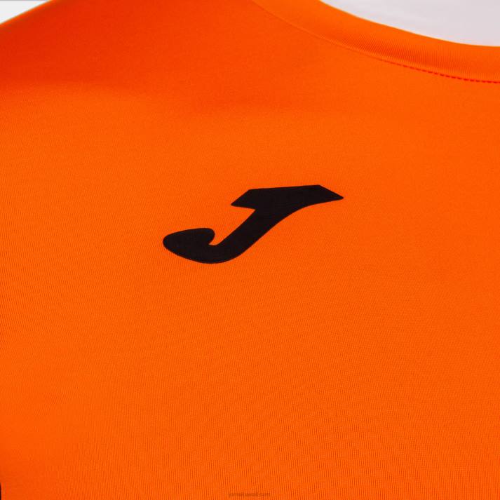 Joma 82P4R1525 برتقالي أسود قميص بأكمام قصيرة superliga رجال