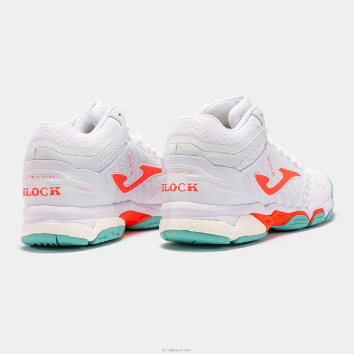 Joma 82P4R1561 أبيض أحذية الكرة الطائرة v.block 23 نحيف