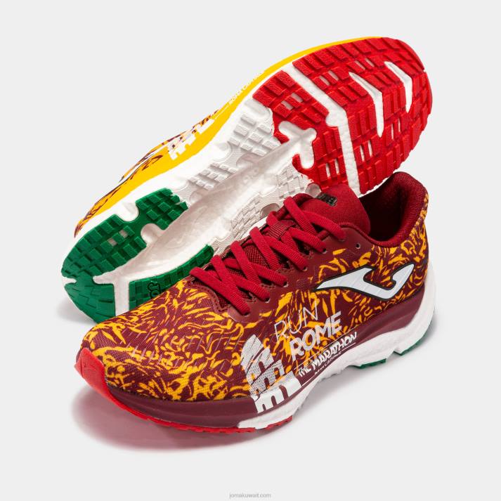 Joma 82P4R1571 كستنائي أصفر حذاء جري سوبر كروس 23 روما ماراثون نحيف