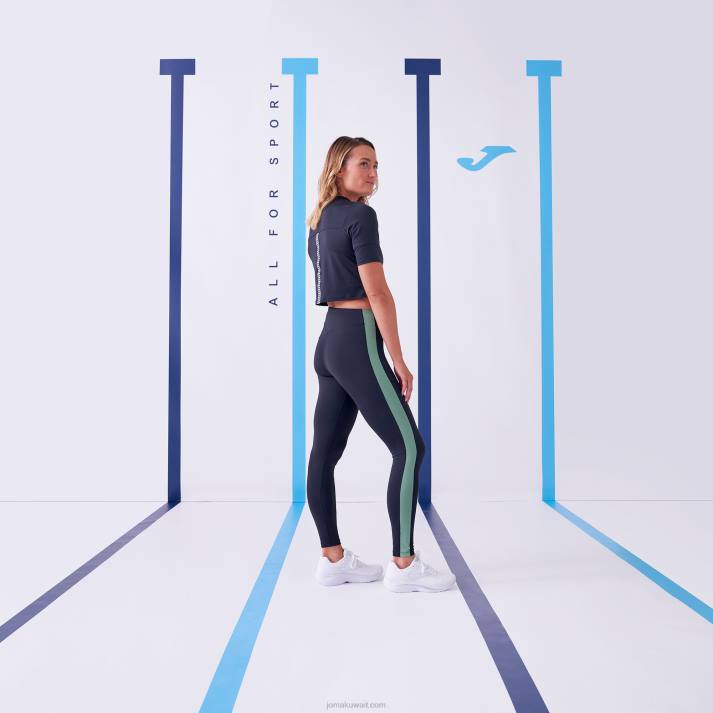 Joma 82P4R1579 أسود قميص بأكمام قصيرة دافني نحيف