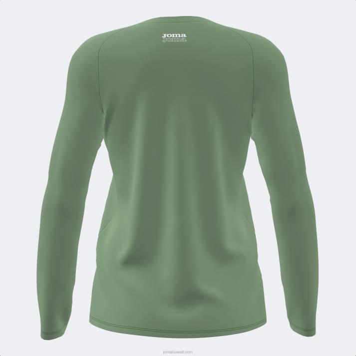 Joma 82P4R1597 الكاكي قميص بأكمام طويلة دافني نحيف