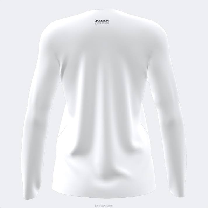 Joma 82P4R1598 أبيض قميص بأكمام طويلة دافني نحيف