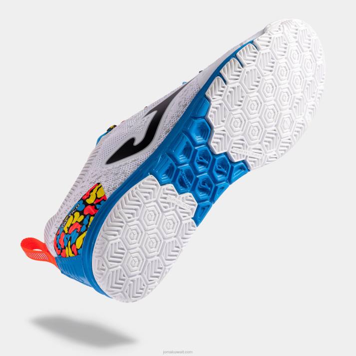 Joma 82P4R15 أبيض أزرق ملكي حذاء كرة الصالات تكتيكو 22 داخلي