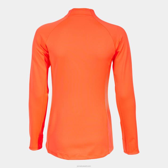 Joma 82P4R1625 نيون المرجان الأبيض قميص من النوع الثقيل النخبة السابع نحيف