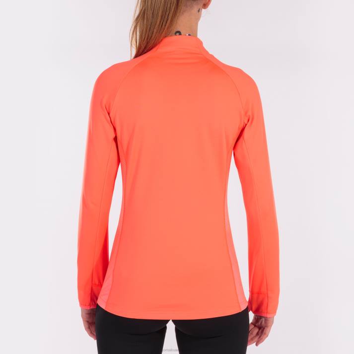 Joma 82P4R1625 نيون المرجان الأبيض قميص من النوع الثقيل النخبة السابع نحيف