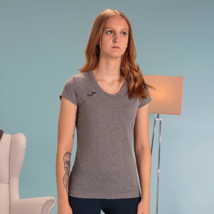 Joma 82P4R1626 مزيج الرمادي قميص بأكمام قصيرة فيرونا نحيف