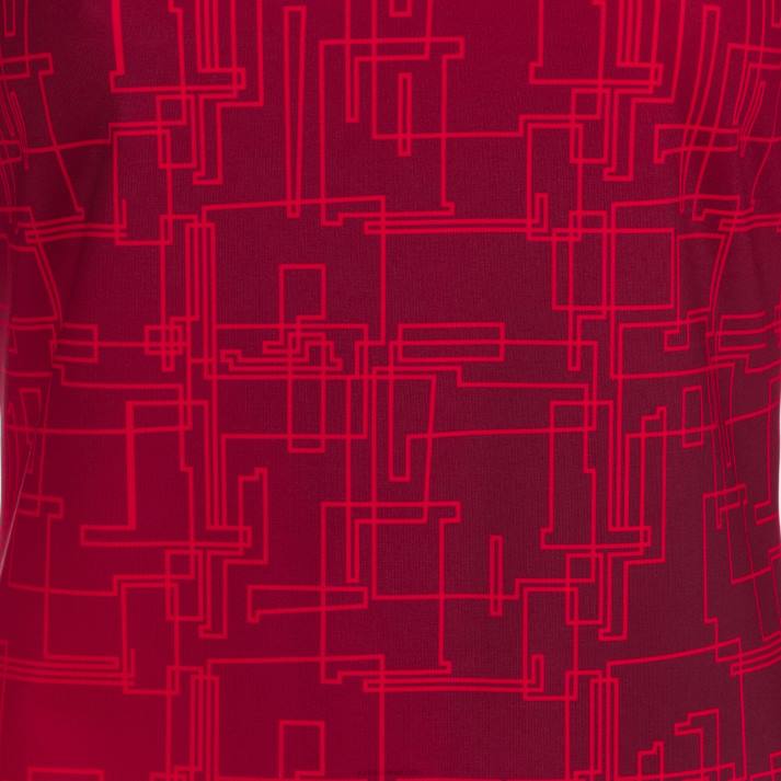 Joma 82P4R1636 أحمر قميص من النوع الثقيل النخبة الثامن نحيف