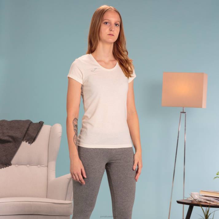 Joma 82P4R1645 اللون البيج قميص بأكمام قصيرة فيرونا نحيف