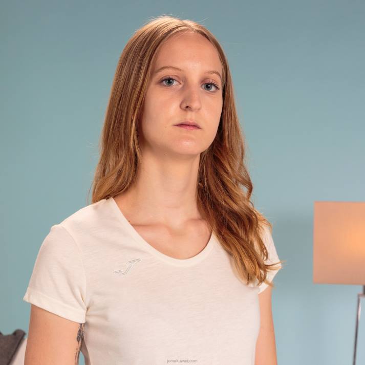 Joma 82P4R1645 اللون البيج قميص بأكمام قصيرة فيرونا نحيف