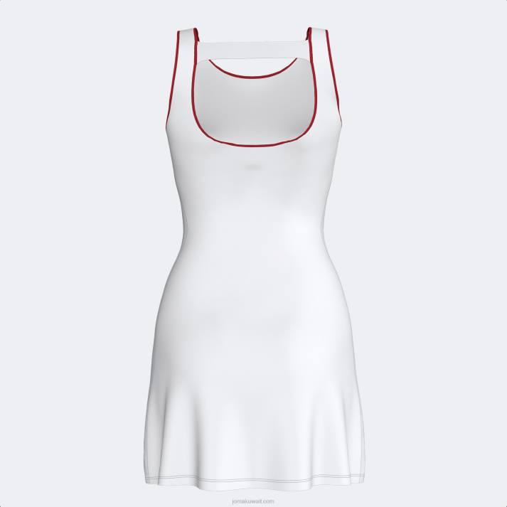 Joma 82P4R1651 أبيض أحمر لباس الاتحاد الملكي الاسباني للتنس نحيف