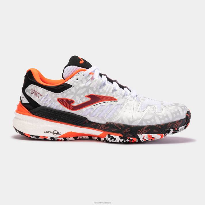 Joma 82P4R1653 أبيض أسود الاتحاد الدولي للاحذية الطين الطين نحيف