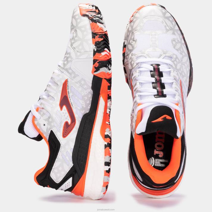 Joma 82P4R1653 أبيض أسود الاتحاد الدولي للاحذية الطين الطين نحيف