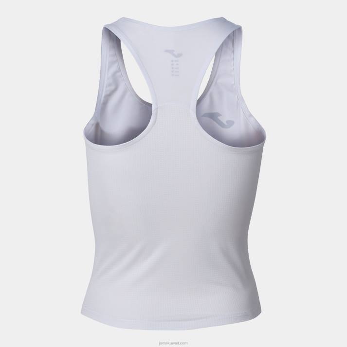 Joma 82P4R1661 أبيض أعلى الدبابة r الفائز نحيف