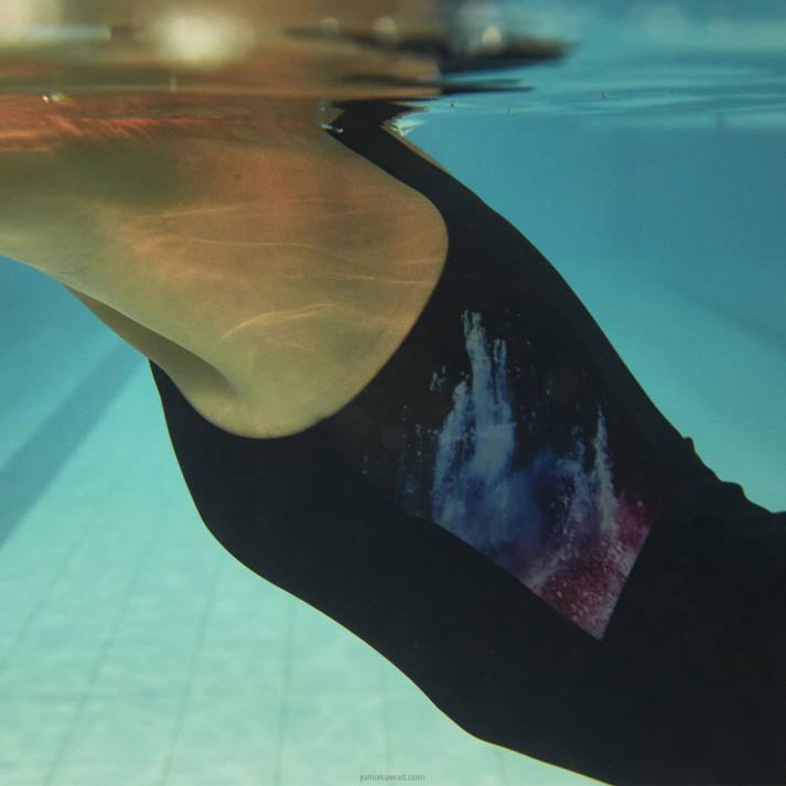 Joma 82P4R1663 أسود سبلاش ملابس السباحة نحيف