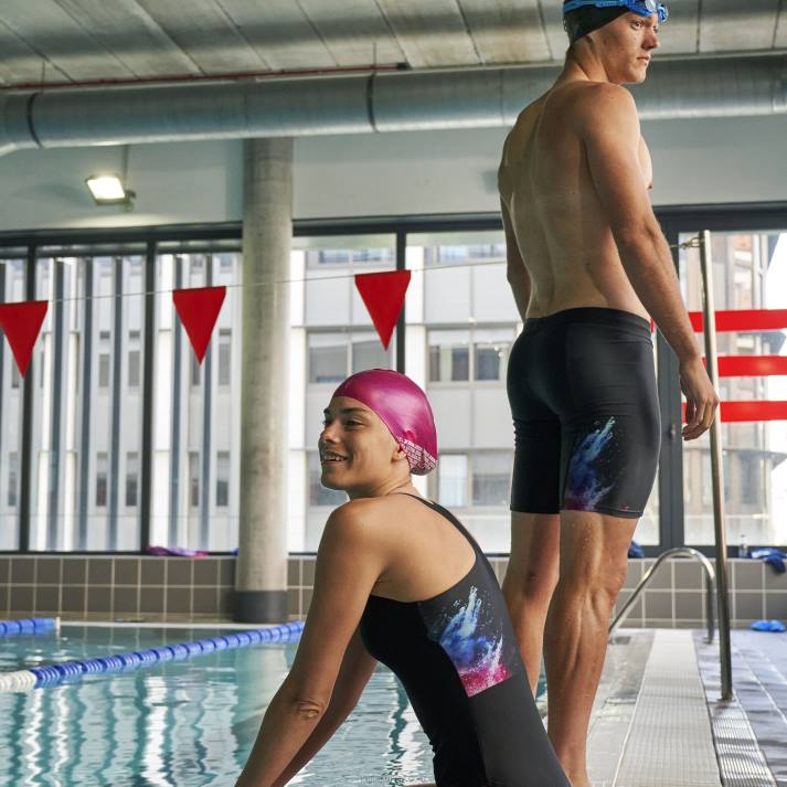 Joma 82P4R1663 أسود سبلاش ملابس السباحة نحيف