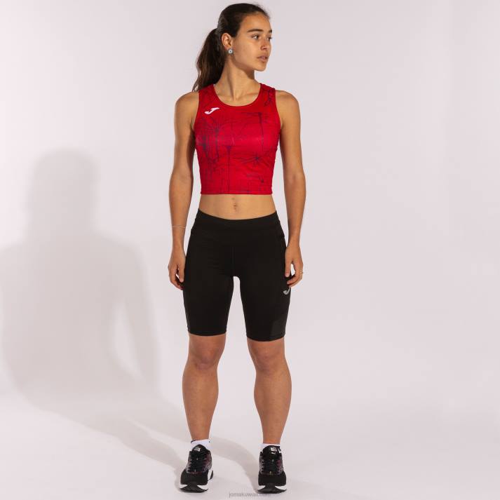 Joma 82P4R1665 أحمر نخبة الدبابات التاسع نحيف