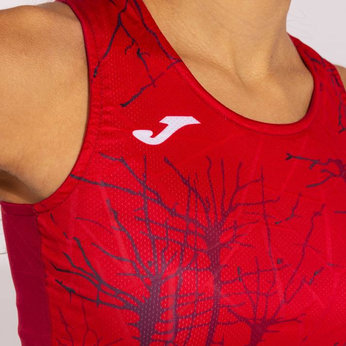 Joma 82P4R1665 أحمر نخبة الدبابات التاسع نحيف