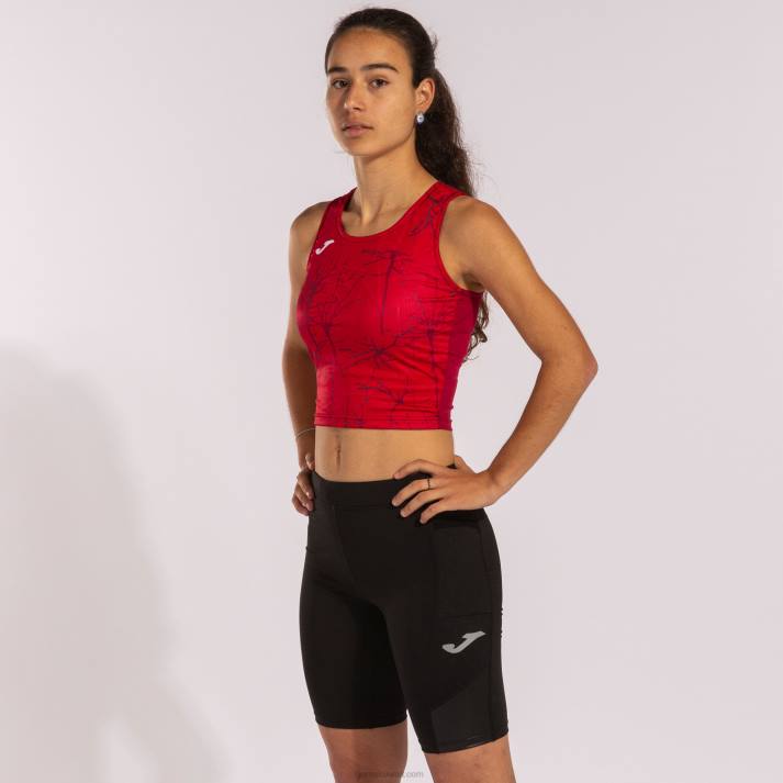 Joma 82P4R1665 أحمر نخبة الدبابات التاسع نحيف