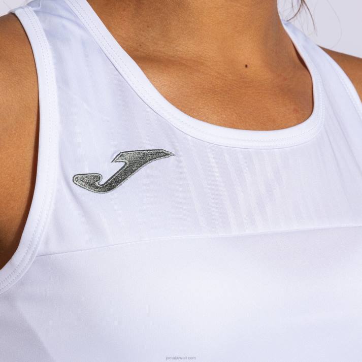 Joma 82P4R1668 أبيض دبابة قمة مونتريال نحيف