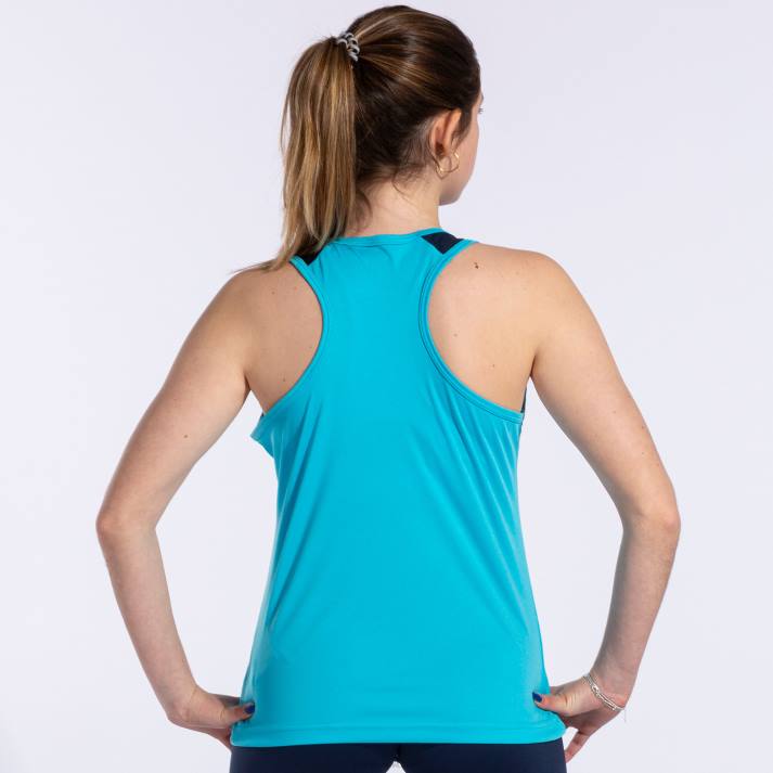 Joma 82P4R1669 الفلورسنت الفيروز الأزرق الداكن دبابة قمة مونتريال نحيف